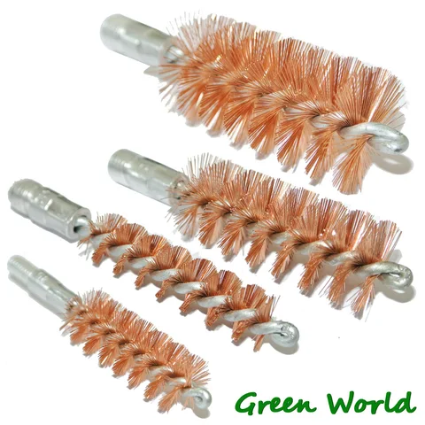 Green World 3 шт./лот .50cal-12ga Щетка для отверстия из люминофорной бронзы, щетка для чистки пистолета