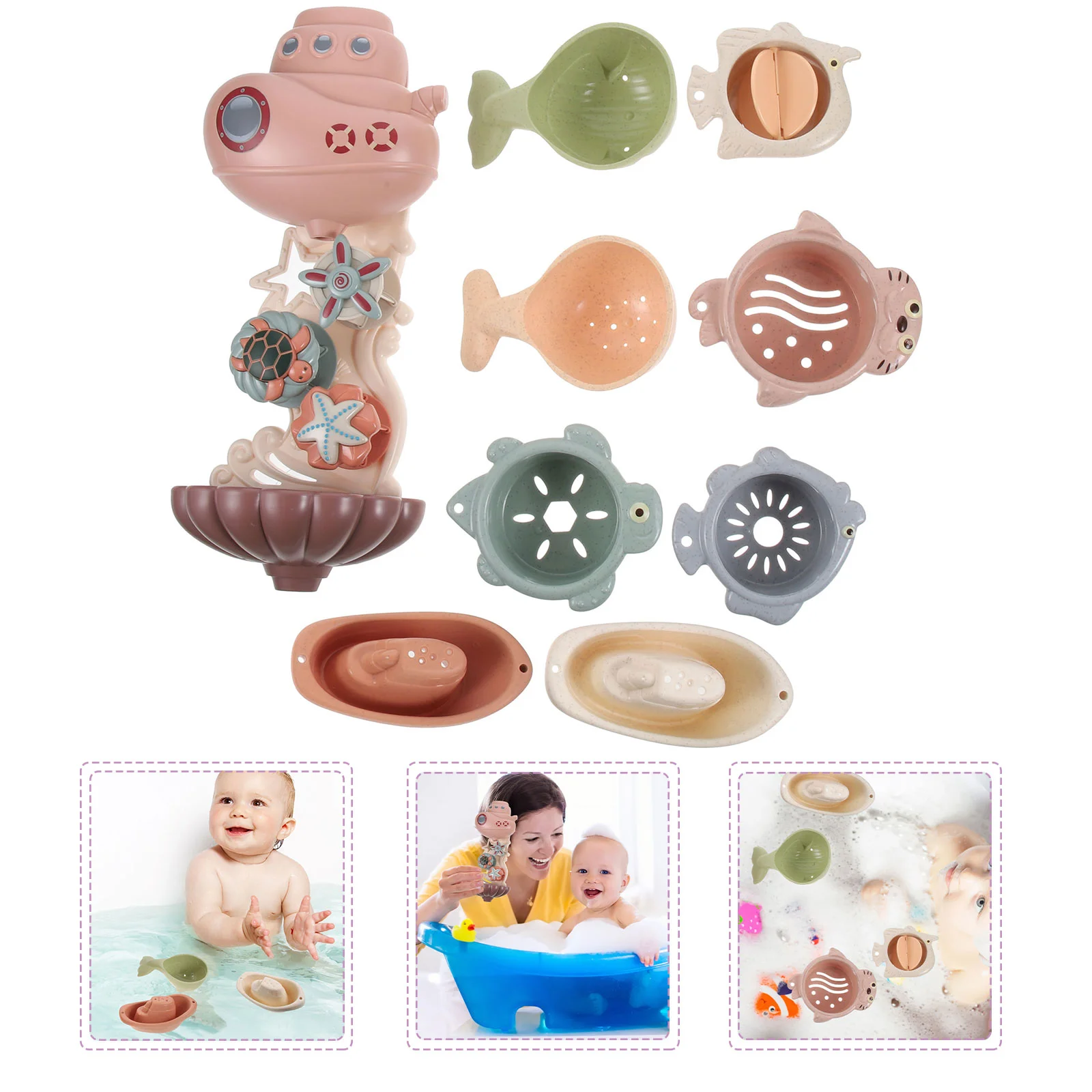 

1 комплект детских игрушечных костюмов для купания, милые Мультяшные игрушки для ванной