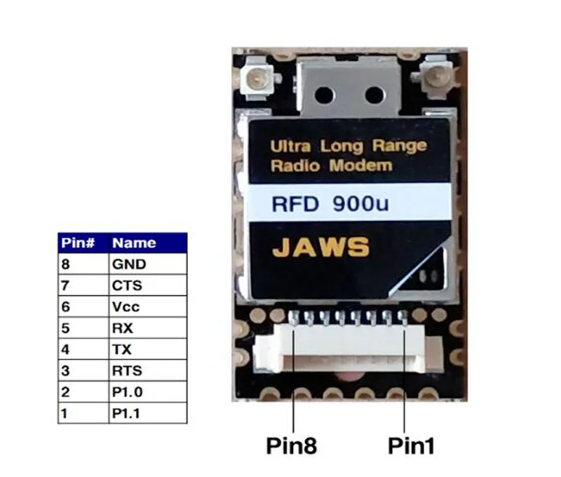 Радиотелеметрический модем RFD 900U RDF900 RF900 Mini RF900Mini радиомодем для FPV дрона 10 км |