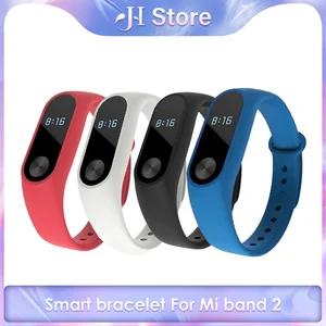 Силиконовый ремешок для Mi band 2, сменный ремень для умного браслета для Mi Band 2, аксессуары Xiaomi