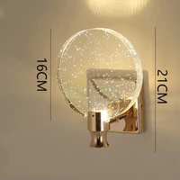 modern simple golden led crystal wall lamps bedroom living room bathroom makeup walllamp home decorative lamp mirror wall lamps