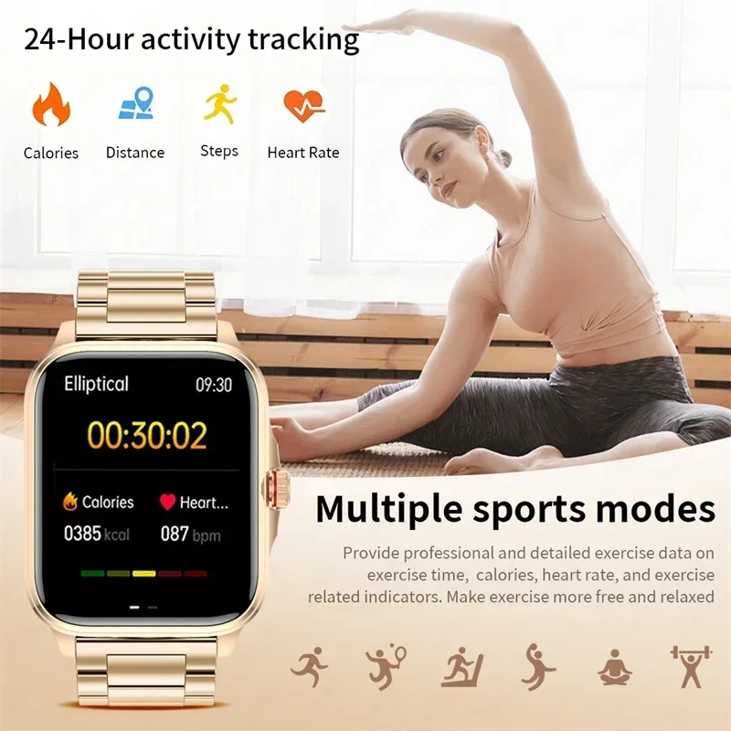 Умные часы T90 Bluetooth-вызов уровень сахара в крови температура тела 1 91 квадратный