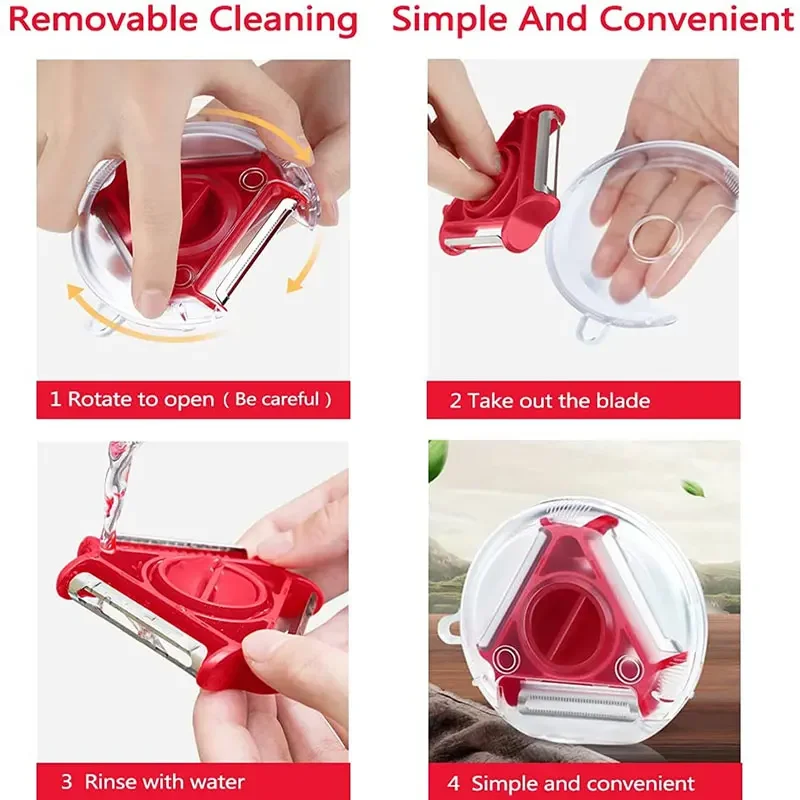 Многофункциональная овощечистка для фруктов 3 в 1 измельчитель из нержавеющей