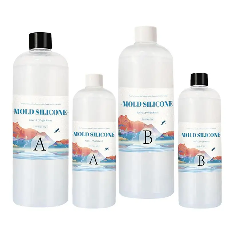 

200500g DIY Silicone Mold Making AB 1:1 Liquid Rubber Silicona Liquida Para Mold Fast Curing Mold Making Silicone Kit Cured