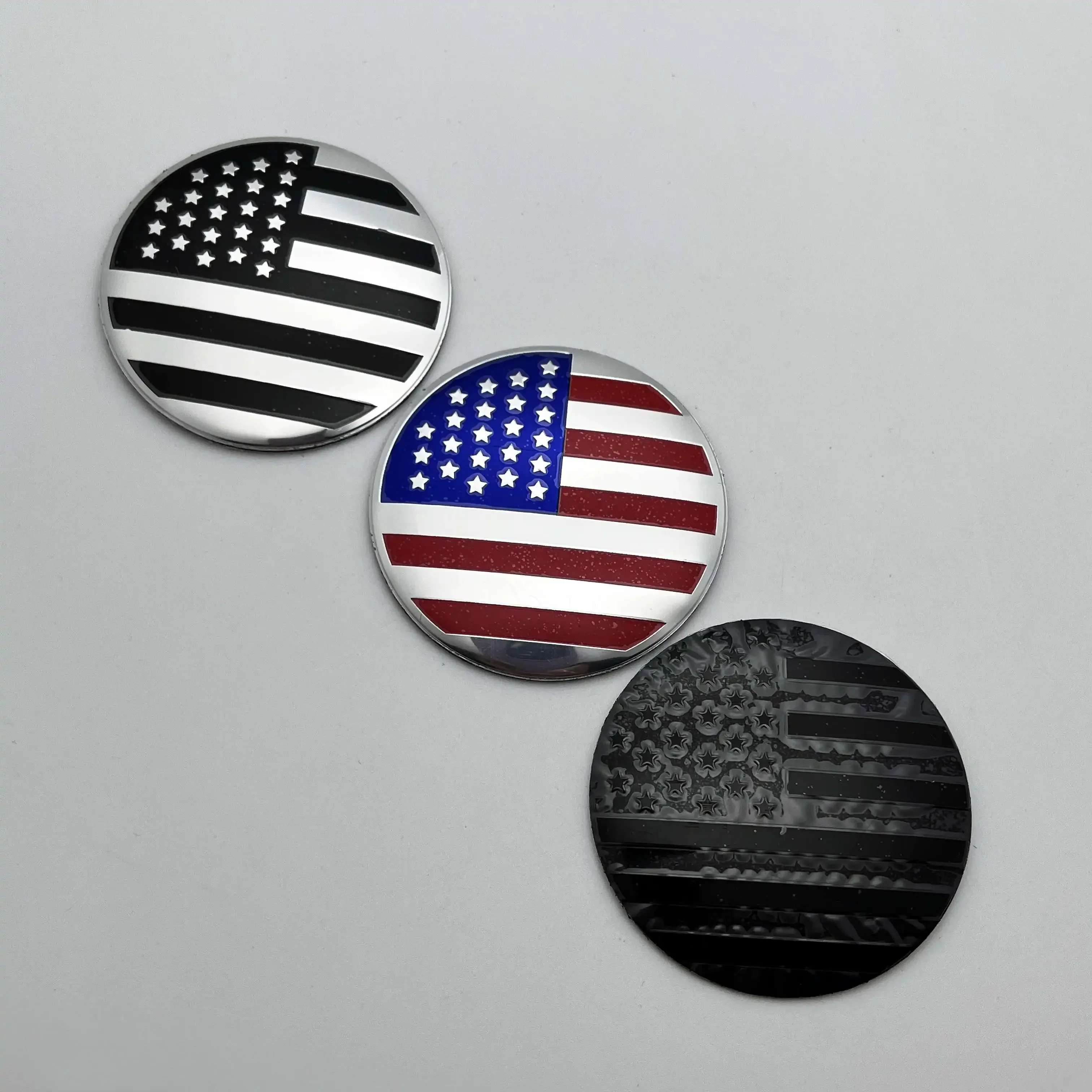 4 шт. 56 мм автомобильные наклейки американский флаг США эмблема звезды и полосы