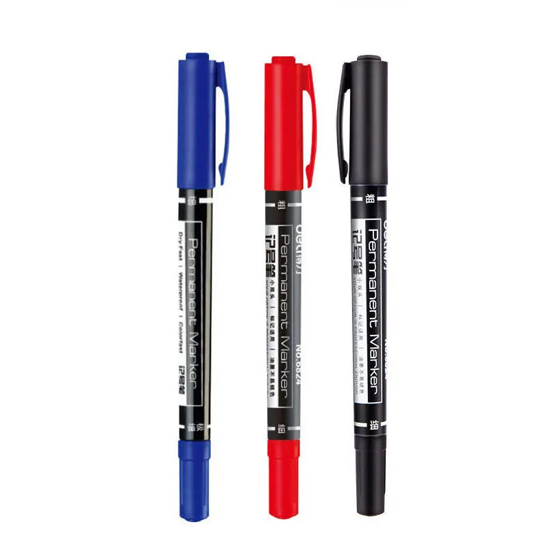 

Цветной двусторонний фломастер 0,5/1 мм, Быстросохнущий Перманентный маркер с тонкими точками для ткани, металла, качественный фломастер для рисования, каллиграфии