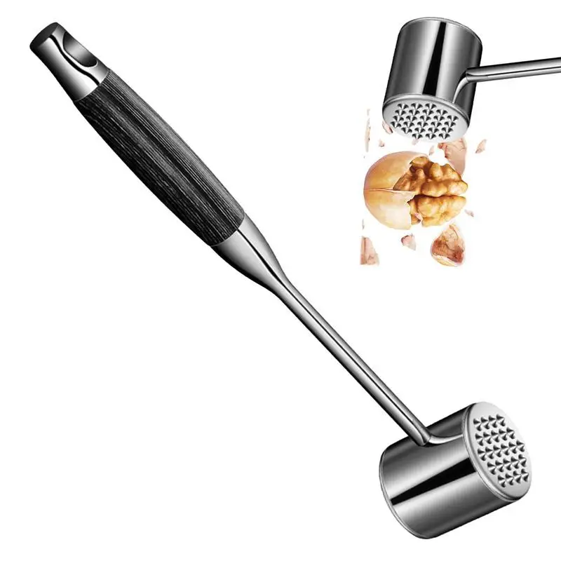 

1Pcs Stainless Steel Useful Loose Meat Tenderizers Meat Hammer For Steak Knock-sided For Steak Pork Pounders Kitchen Tools