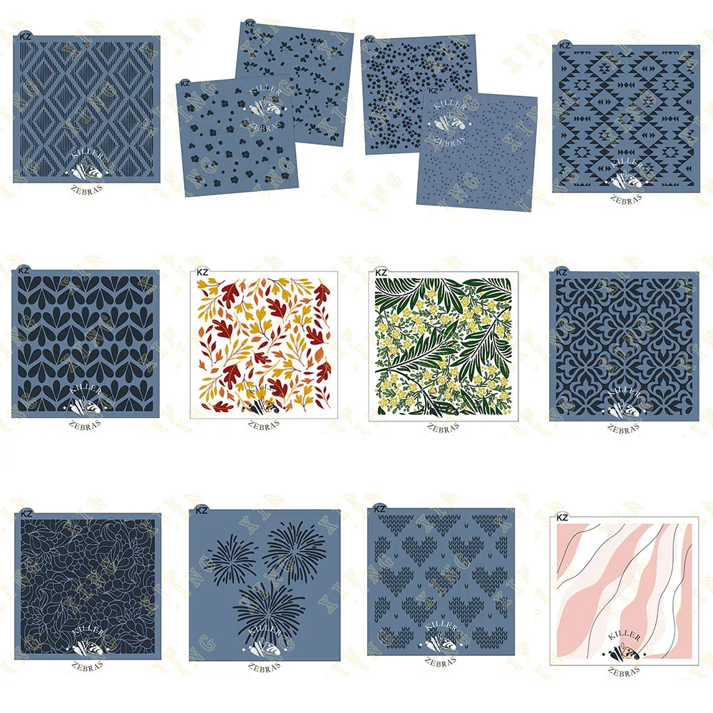 

Diy Embossing Paper Card Template Layering Stencils for Walls Painting Scrapbooking Stamp Album Decor Heart Knit Floral Foliage