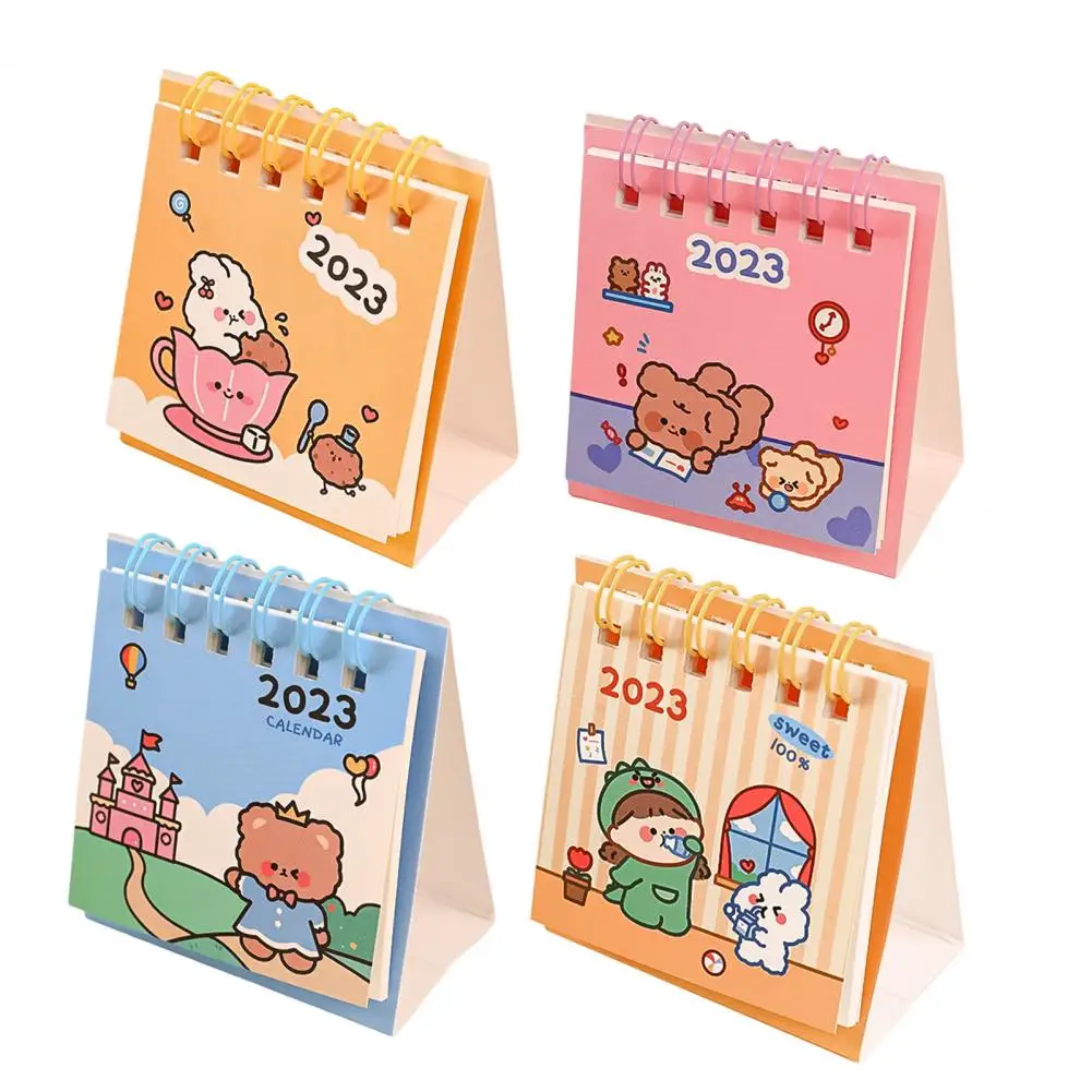 

2023 Small Calendar Attractive Lovely Animal Print Small Desk Calendar Time Management Plan 2023 Desk Calendar