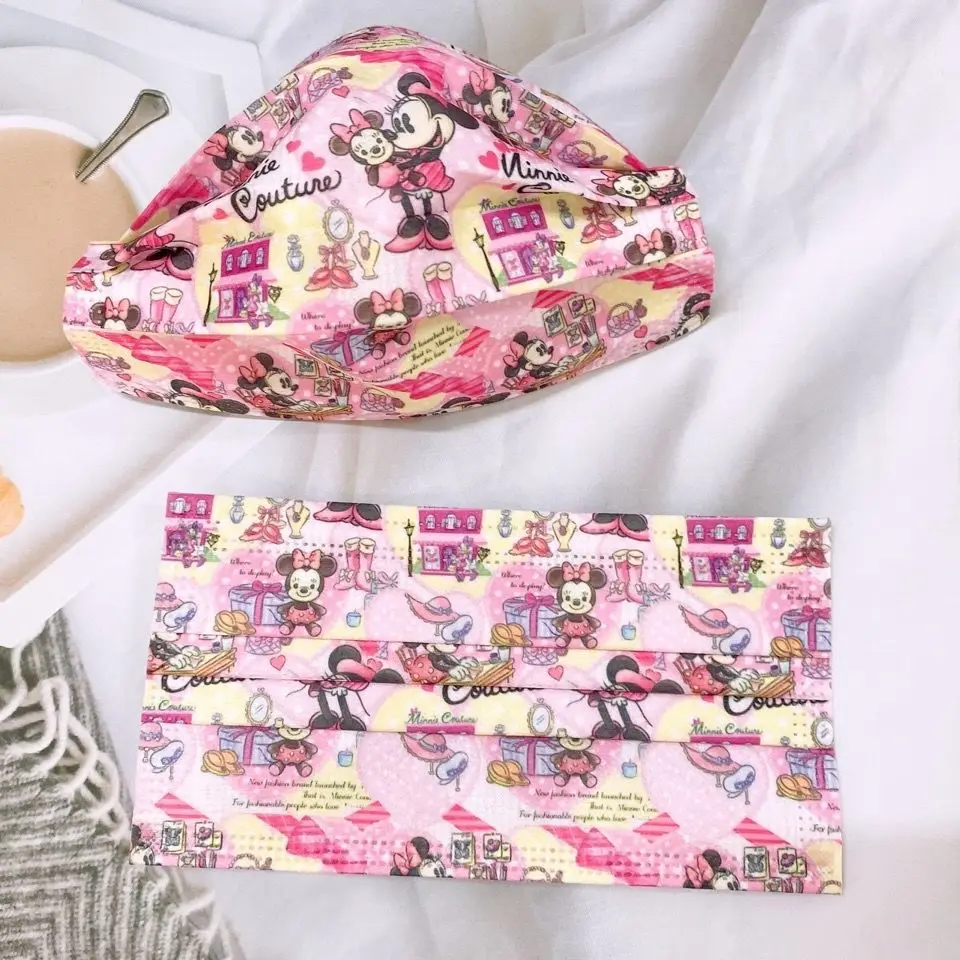 Паровая одноразовая Милая мультяшная защитная маска Disney с Микки и Минни для