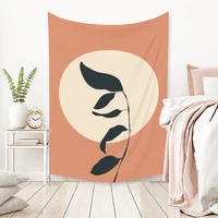 nordic leaf floral wall hanging tapestry personality abstract boho home dorm decor wall tapestry painting wall cloth tapestries