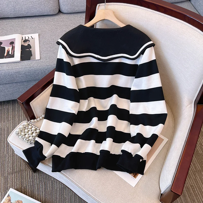 Модный новый женский пуловер на осень и зиму свободный Универсальный свитер