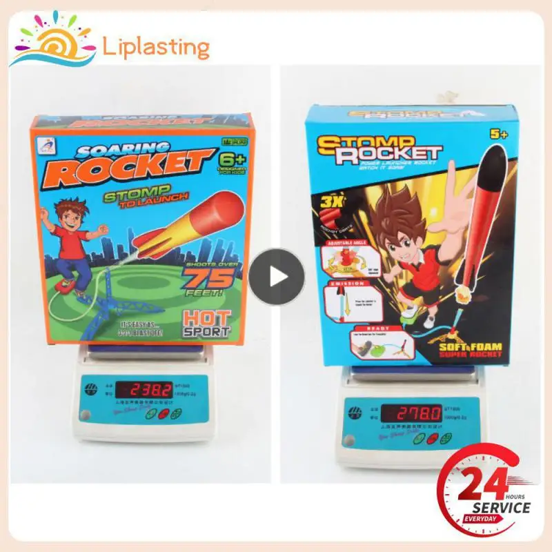 

Kids Air Pressed Stomp Rocket Pedal Games Outdoor Sports Interactive Competitive Game Toys Family Game Toy