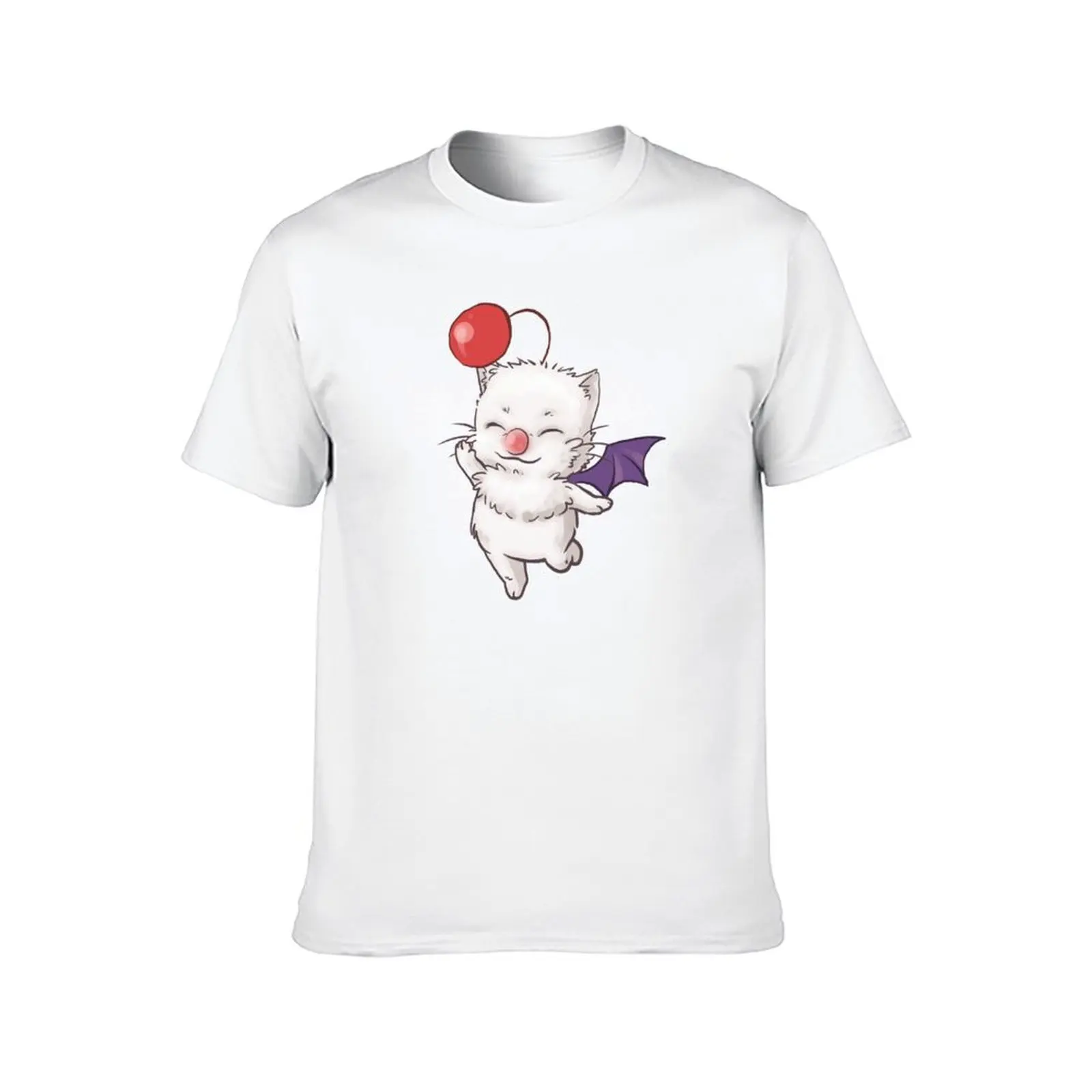 Фото Футболка Moogle, мужские футболки, комплект хлопковых футболок, футболка из 100% хлопка №2