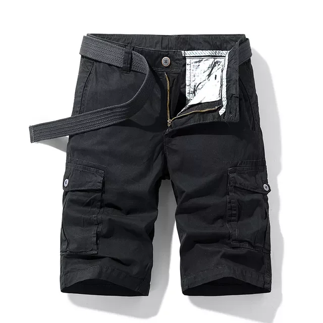 

Men Khaki Jogger Military Men Cargo Shorts Cotton Casual Loose Men Shorts 2022 Summer New Blue Tactical Cargo Shorts