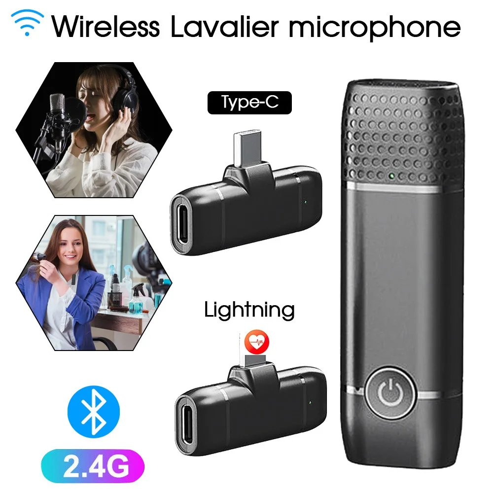 

SAMTIAN Clip-on Lavalier Lapel Microphone Condenser Mic Adapter Cable for iPhone Android Smartphone/iPad/DSLR