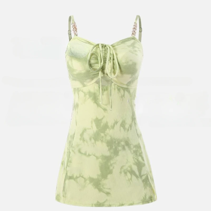 Женский слитный облегающий костюм Swinsuit без рукавов корейский комплект бикини с