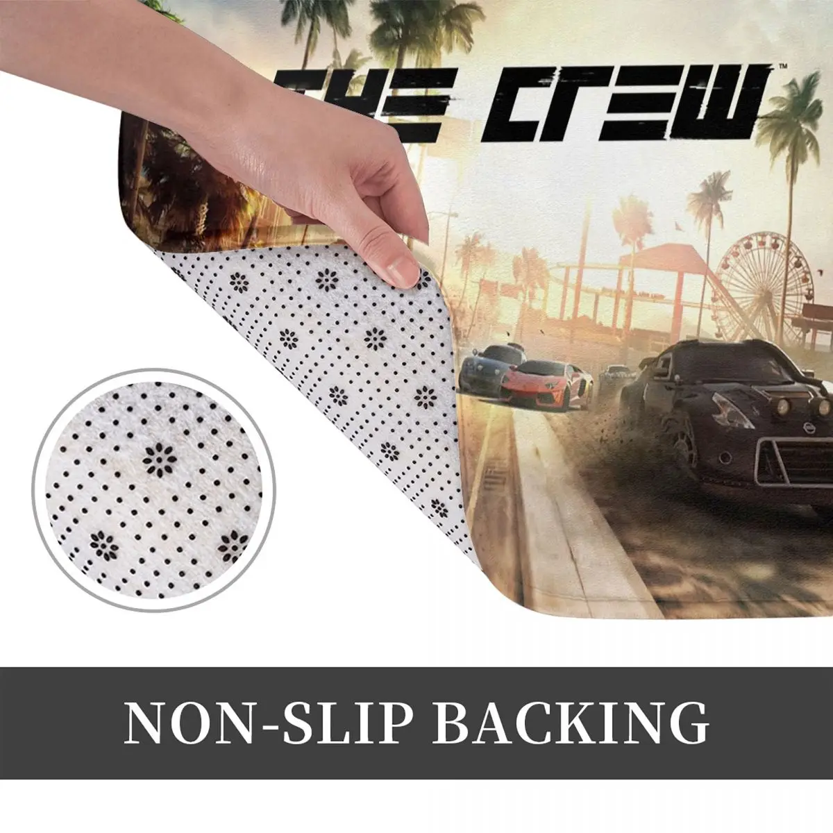 Фото Противоскользящий коврик для двери The Crew Game, водостойкий маслостойкий ковер для кухни, входа, дома, спальни, коврики для ног №3