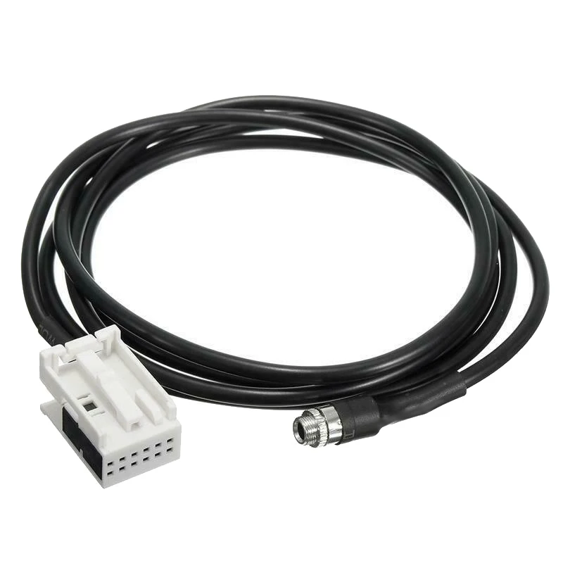 

Car 3.5Mm 12Pin Female Audio Music Aux Cable Input Adapter for Mercedes Benz W169 W203 W209 W221 W164
