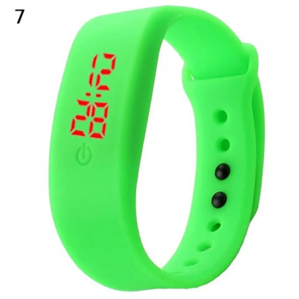 

Women Men Silicone Band Strap Digital LED Display Bracelet Wrist Sports Watch