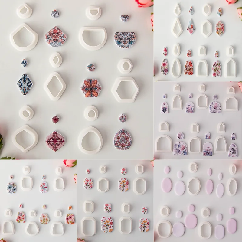 6 шт./набор геометрические формы для сережек