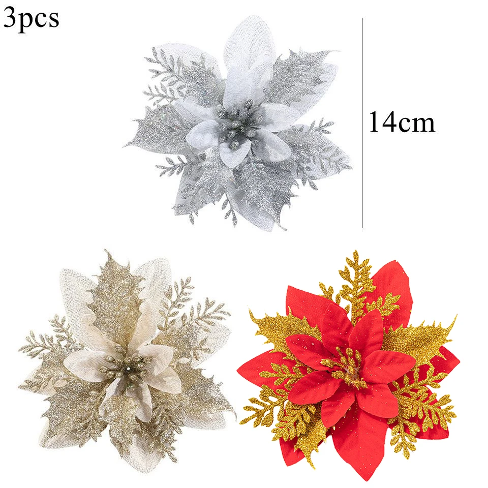 

Рождественские цветы DIY House 3 шт.