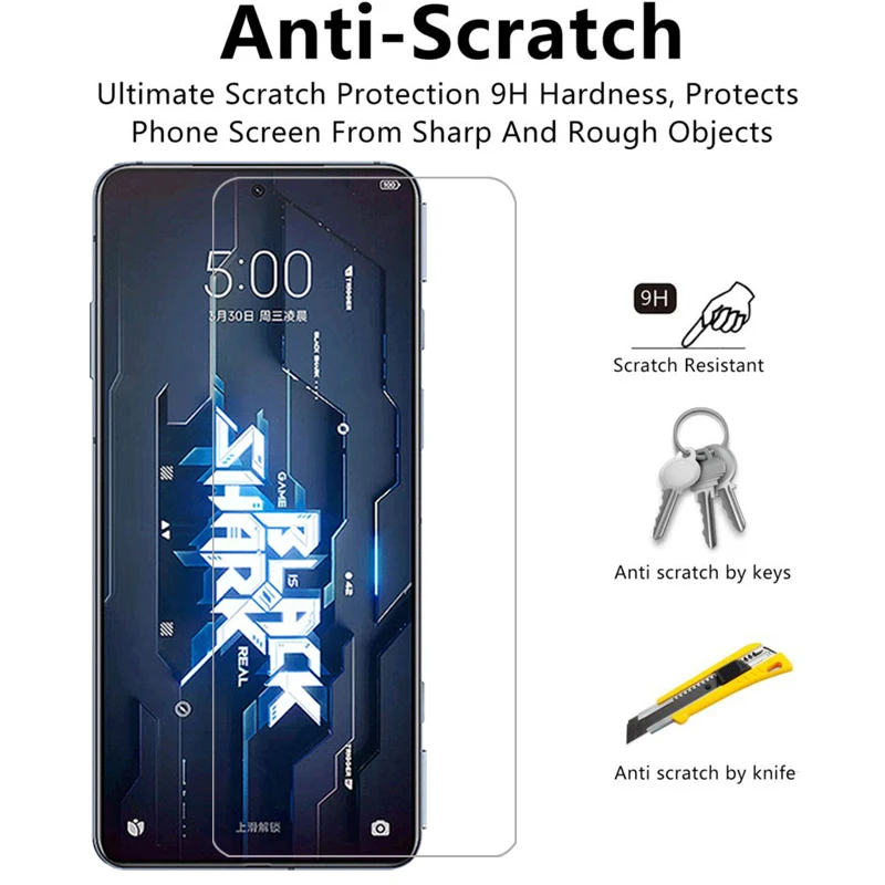 Закаленное стекло для xiaomi black shark 5 pro rs защита экрана на blackshark blackshark5 shark5 5pro