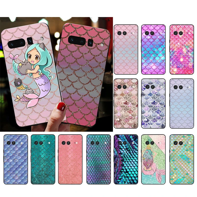 

Mermaid fish scales Phone Case for Google Pixel 7 Pro 7 6A 6 Pro 5A 4A 3A Pixel 4 XL Pixel 5 6 4 3 XL 3A XL 2 XL Case