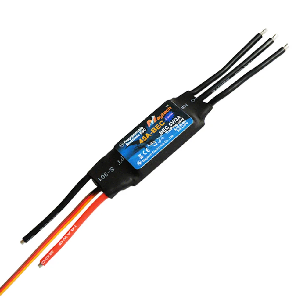 Maytech 45A Controller ESC DIY RC Planes Drone Multicopters for Brushless Motors Speed Control