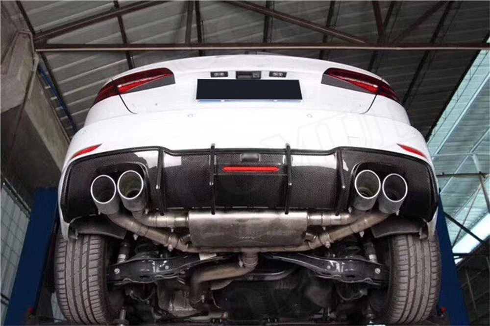 Задний бампер из углеродного волокна спойлер диффузор для Audi A3 Sline S3 Hatchback Sportback 2017