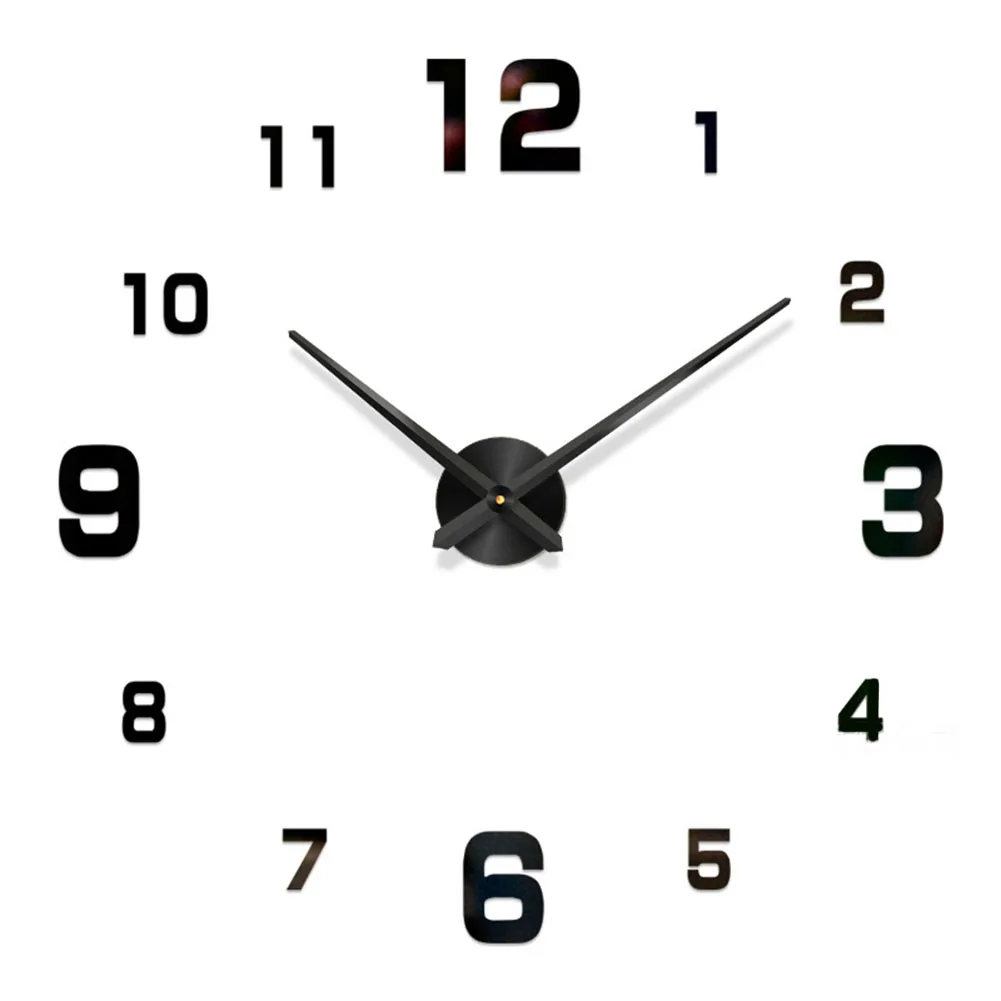 

Unique DIY Wall Clock Wall Decoration Crystal Clear Translucent Appearance Noise Free Durable and Long Lasting