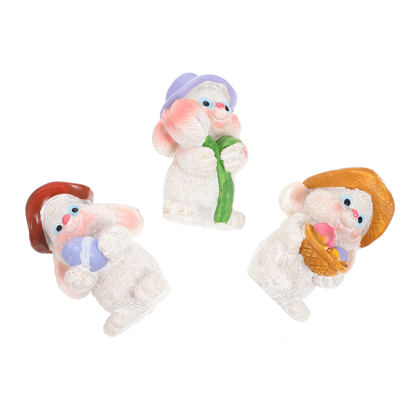 

Bunny Statue Bunny Number Easter Bunny Figurine Miniature Rabbit Figurines Resin Fish Tank Decoration