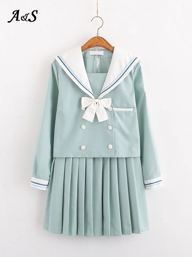 Японская школьная Униформа Anbenser стандартный костюм матросца колледжа JK базовые