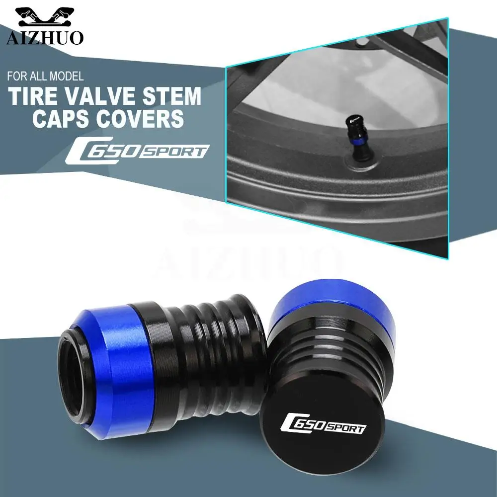 

Motorcycles Wheel Tire Valve Stem Caps Airtight Covers For BMW C650SPORT 2016-2020 2021 C650 Sport 2019 2018 2017 C650 650Sport