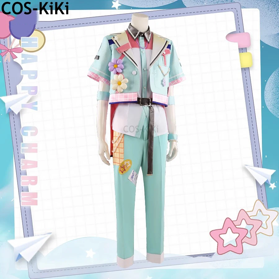 COS-KiKi Ensemble Stars Happy Charm Akehoshi Subaru/Harukawa Sora/Sazanami Jun игровой костюм униформа косплей