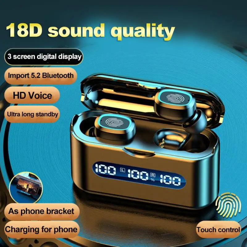 Беспроводные наушники Q8 TWS Bluetooth-совместимые спортивные наушники-вкладыши