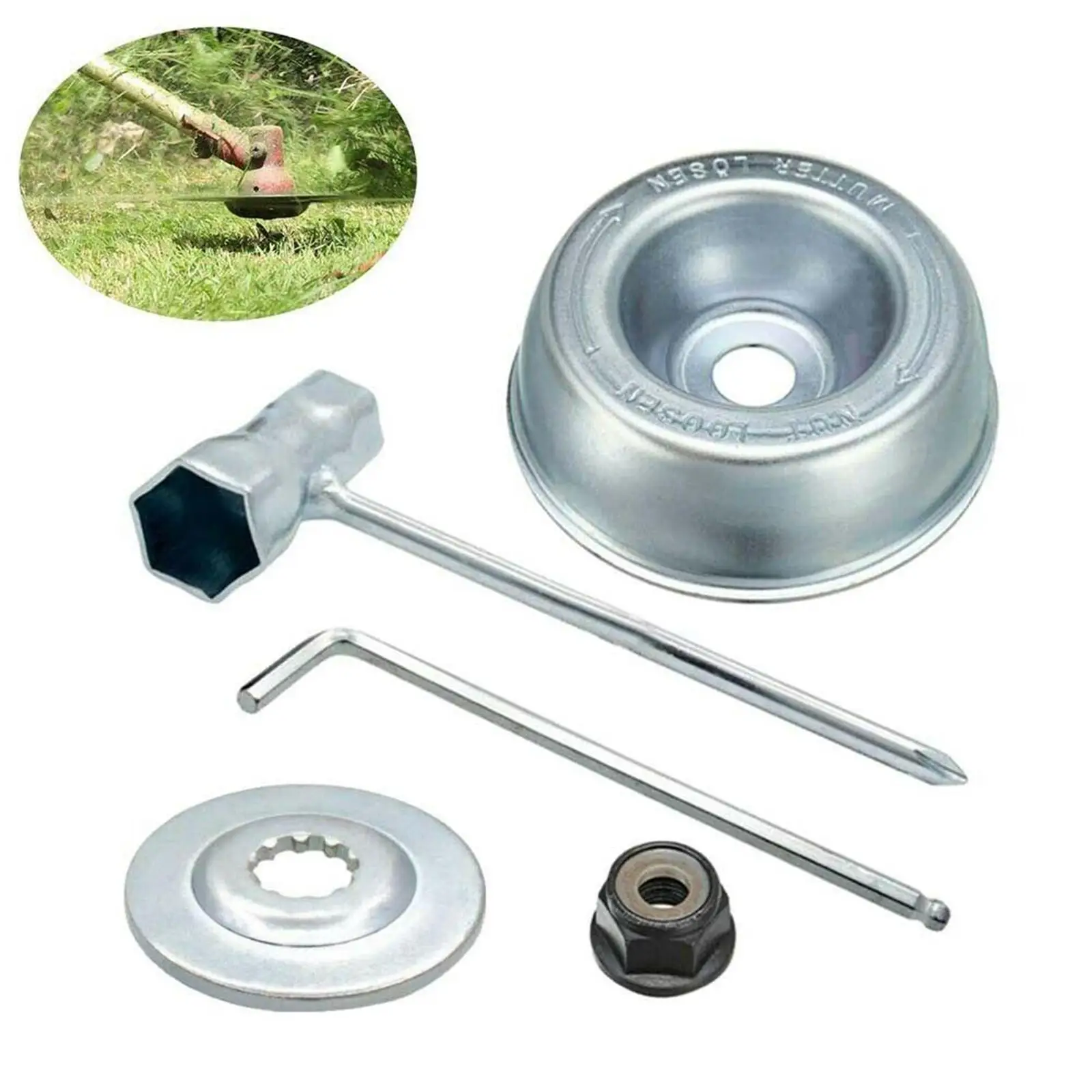

Lawn Mower Trimmer Head Kit Blade Adapter Attachment Kit for Stihl String