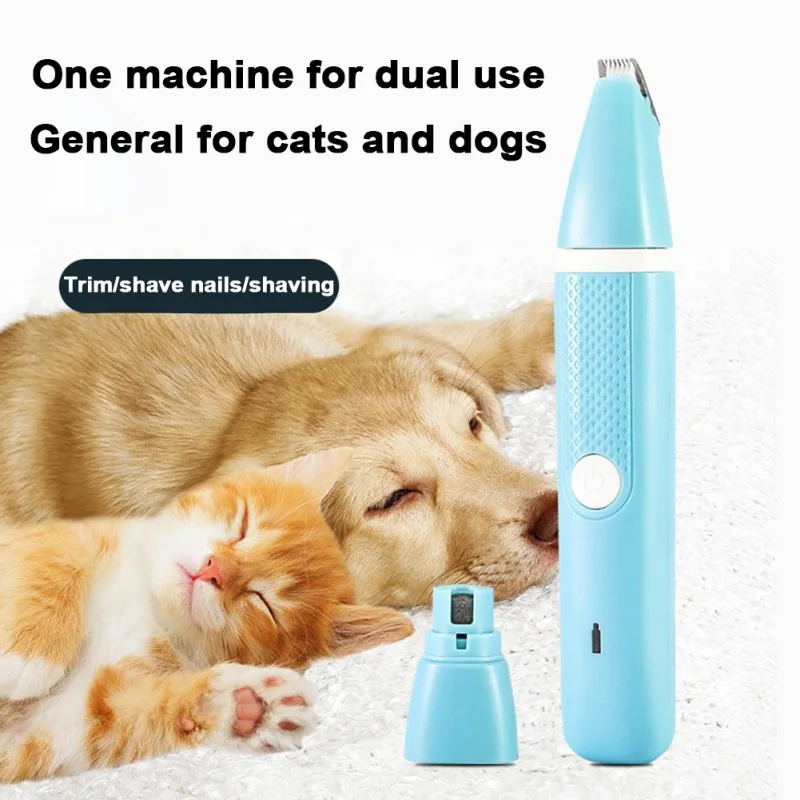 

Pet Grooming Machine Dog Cat Hair Trimmer USB Rechargeable Pets Clippers Nail Grinding & Hair Trimmer & Foot Hair