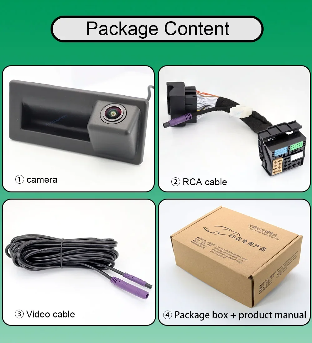 

Камера заднего вида с динамической траекторией Canbus для VW Touran 2016 2017 2018 2019 2020, работает с платформой MIB MQB Plug and Play