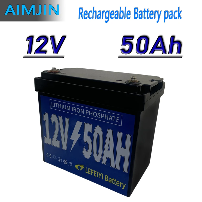 

Литий-ионный перезаряжаемый аккумулятор 12 в 50 Ач для электрического распылителя, детский игрушечный автомобиль, солнечные уличные фонари, аварийные огни a