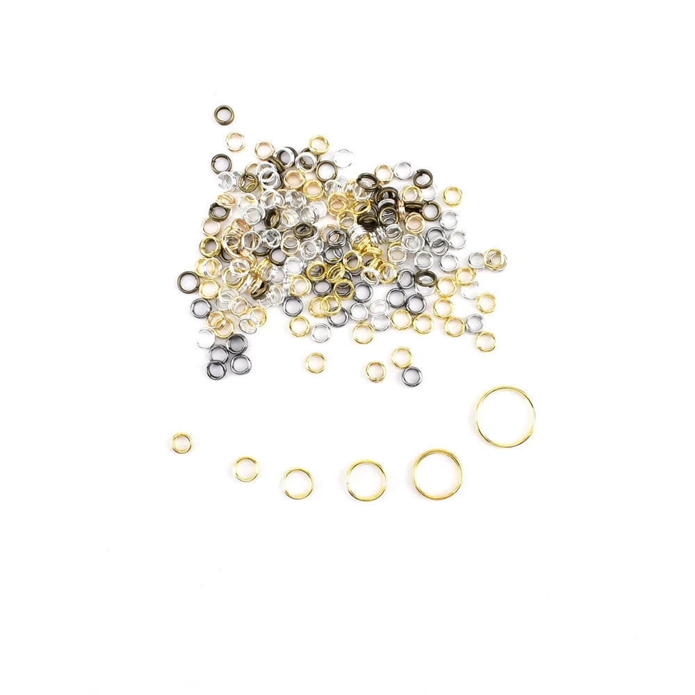 100-200 шт./лот 4-12 мм двойные петли Открытые соединительные кольца сделай сам