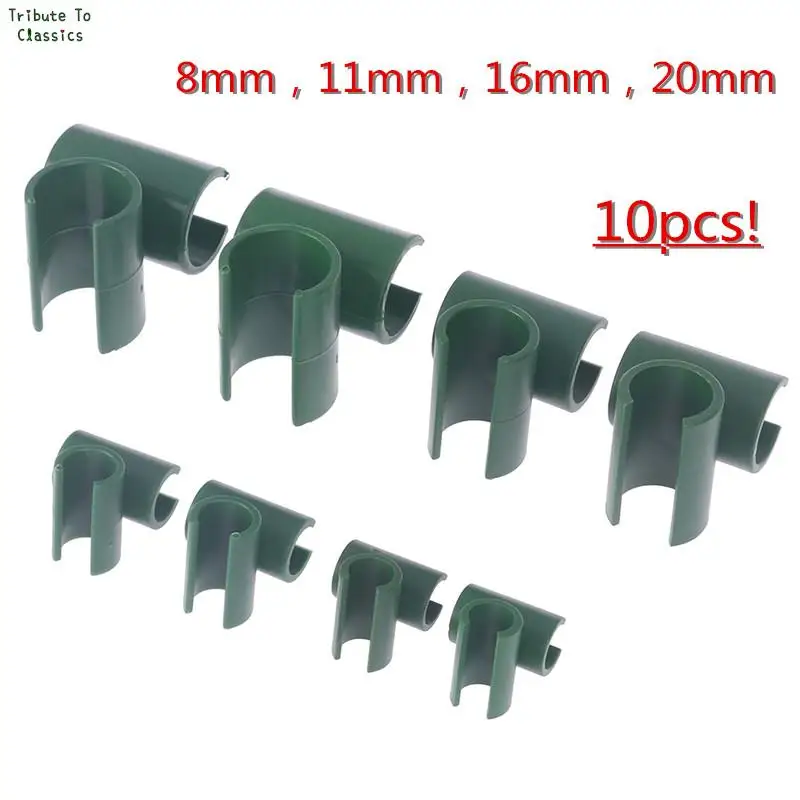 

NEW 10Pcs Cross Plastic Clips Plant Support Fixed Connector Agriculture Adjustable Fastener Gardening Pillars Fixed Clamp