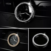 for mercedes benz c e s class w205 w213 w222 crystal style car center front clock ring cover trim car interior accessories