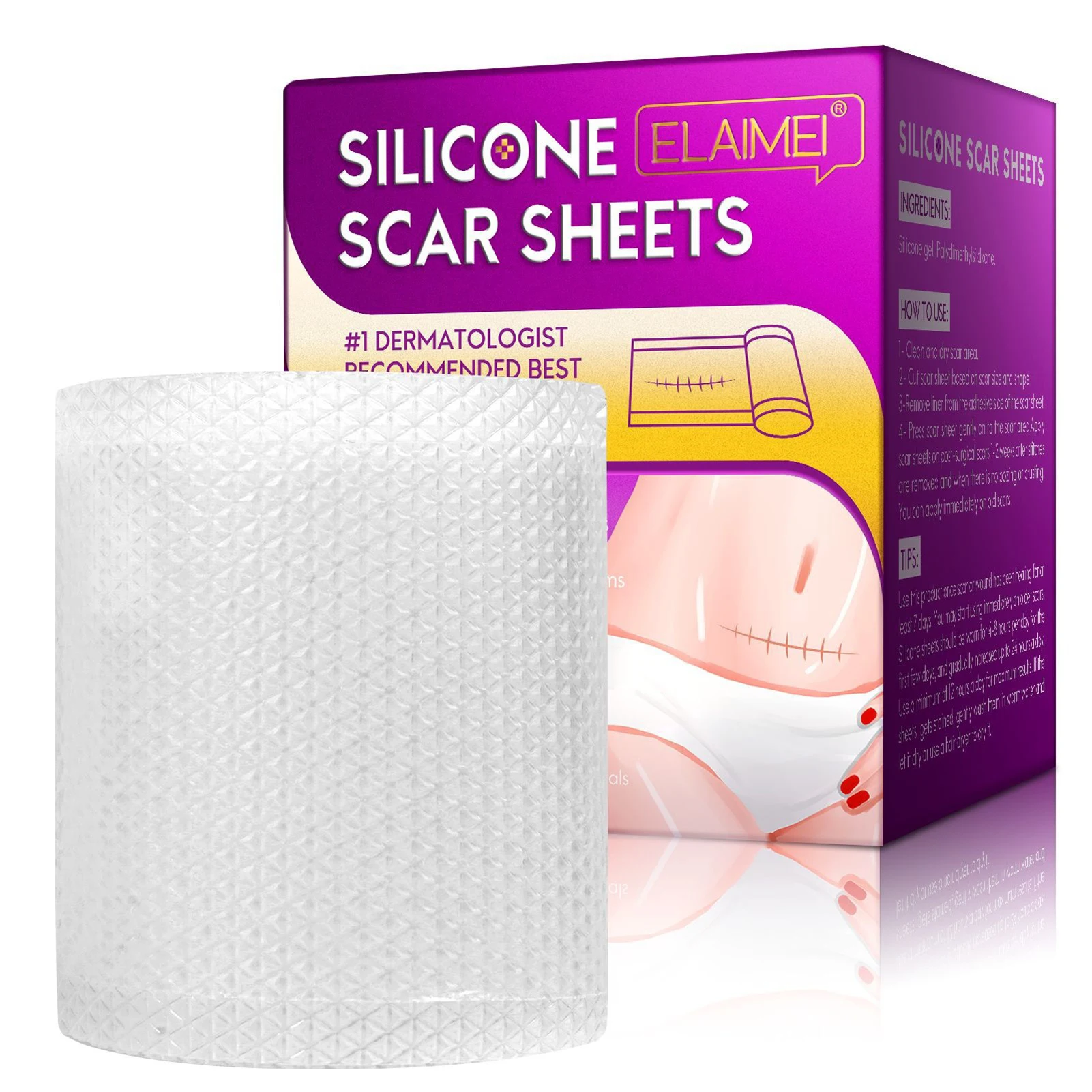 

Scar Removal Sheet Silicone Scar Sheets Removal Scar Patches Adhesive Scar Silicone Strips For Tummy Tuck