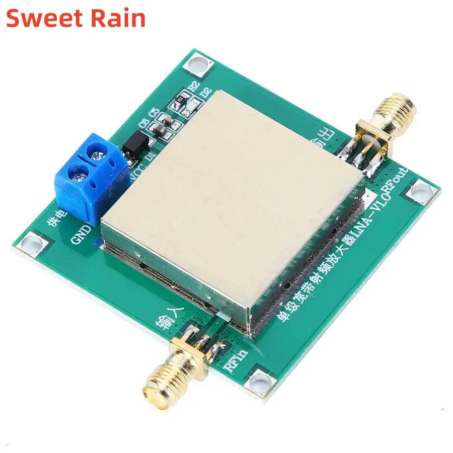 

RF Wideband Low Noise Amplifier LNA Wide Band Amplifier Module (1-3000MHz Gain: 20DB) Power Supply Voltage DC 12V