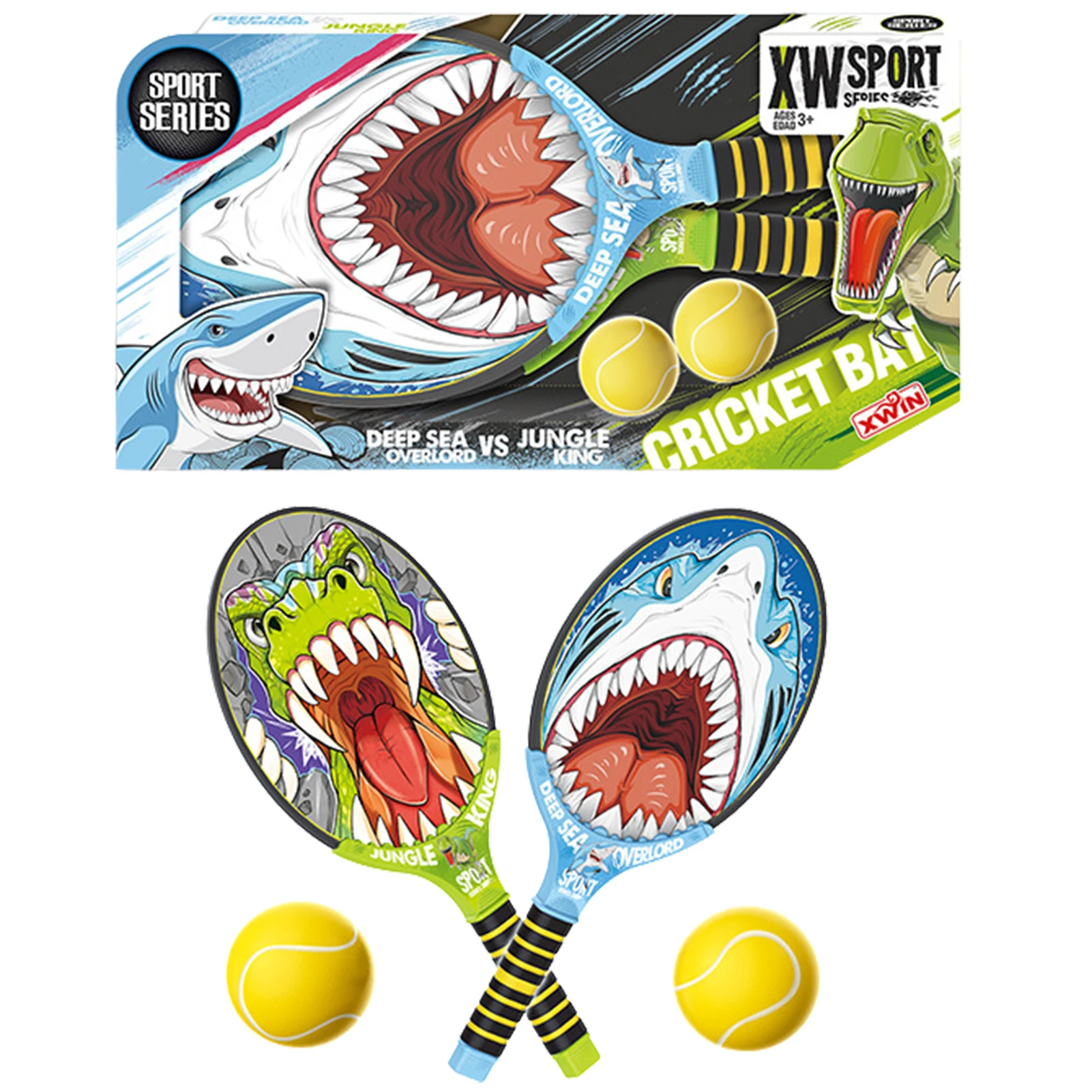 

1Set Plastic Children Tennis Toys Light Weight Outdoor Indoor Sports Leisure Toys Tennis Rackets Parent-child Toys Kids Gifts