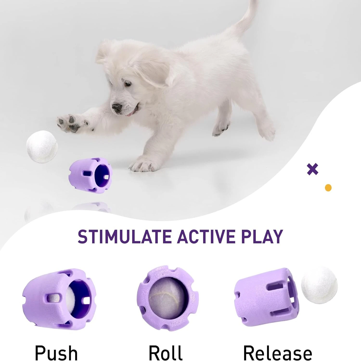 Идеальная игрушка Tennis-ball Fetch Addicted для маленьких средних и больших собак которые