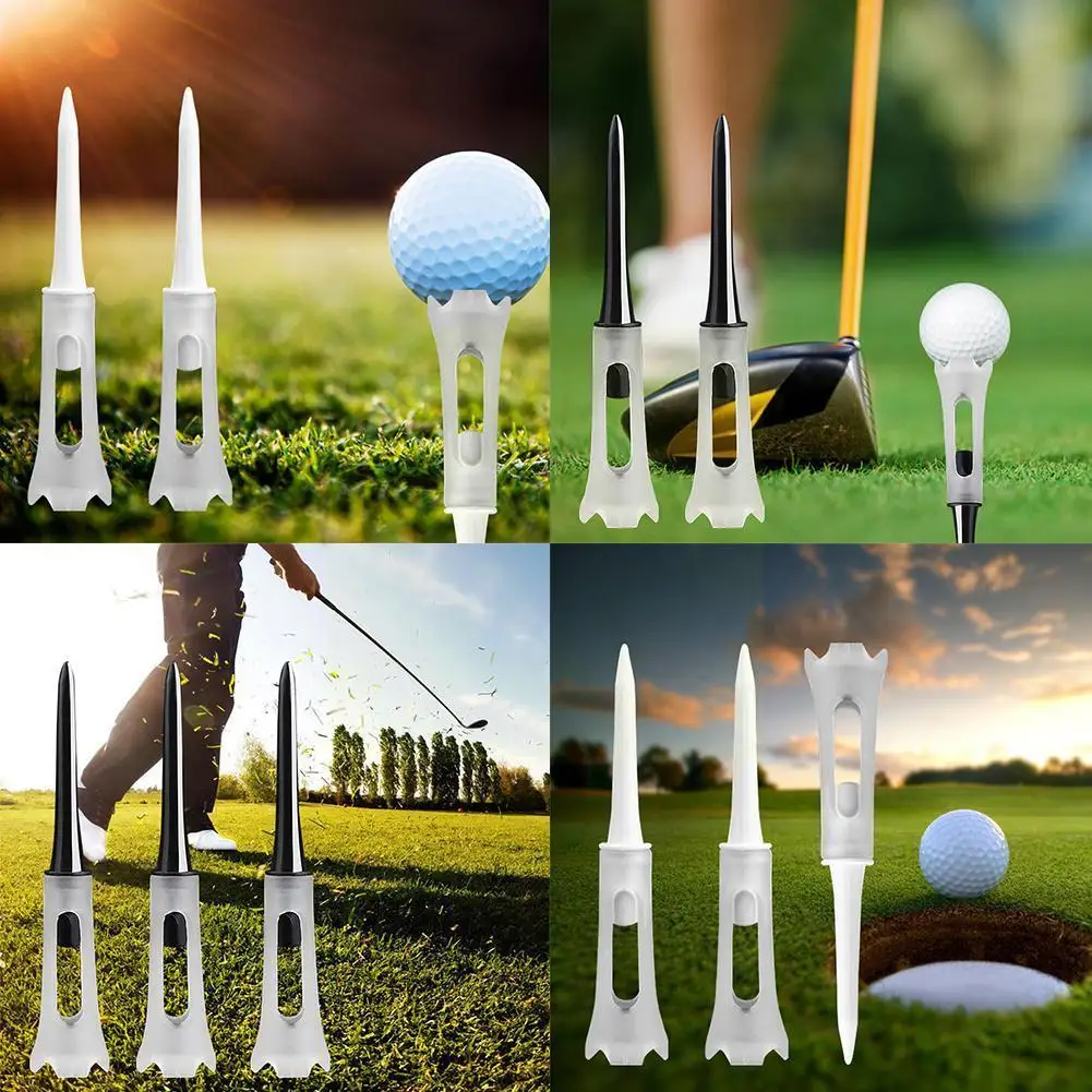 

10pcs/lot Durable Ball Holder Outdoor Low Resistance Tools Golf Golf Golf Tees Training Cushion Clubs G3j8