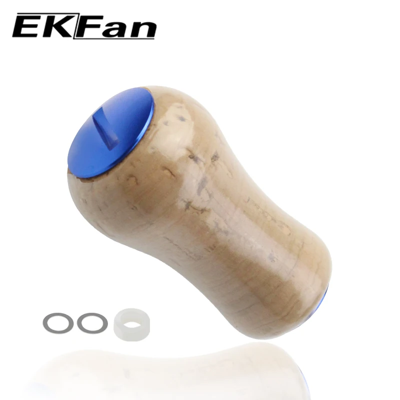 

EKFan Soft Wood Fishing Reel Handle Knobs For SHI & DAI 1000-5000 Series Baitcasting Fishing Reel Fishing DIY