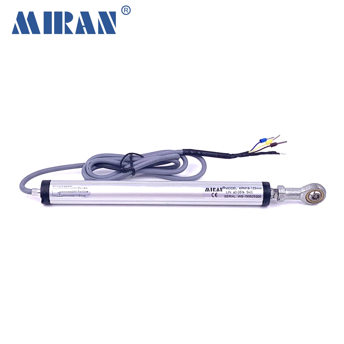 MIRAN KPM18 50mm-300mm Diameter 18mm Pulling Rod Position Transducers Sensors Electronic Ruler Displacement Transducer Scale